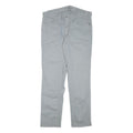 CALVIN KLEIN JEANS Mens Cotton Blend Slim Light Grey Slim Straight Trousers W34
