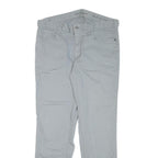 CALVIN KLEIN JEANS Mens Cotton Blend Slim Light Grey Slim Straight Trousers W34