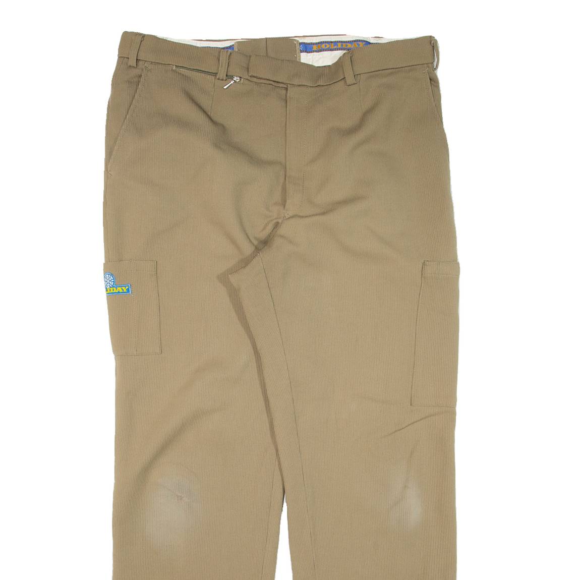 HOLIDAY Mens Trousers Green Regular Straight W36 L30