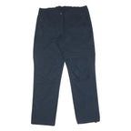 Mens Regular Fit Zip Closure Polyester Blend Black Trousers W34 L32 Comfortable