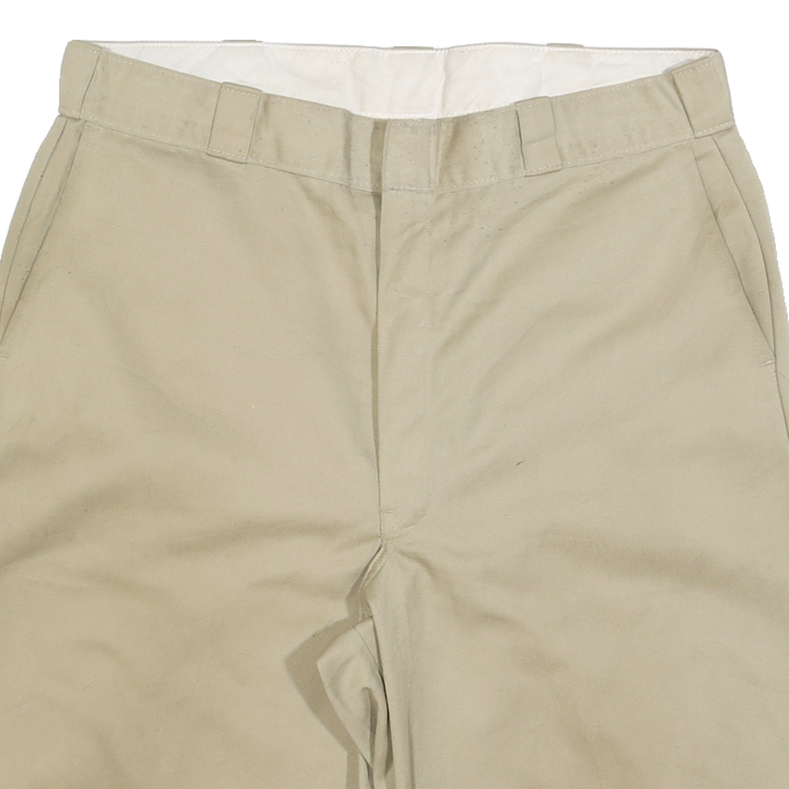 DICKIES Mens Shorts Beige Casual L W36 Cotton Blend Workwear Logo