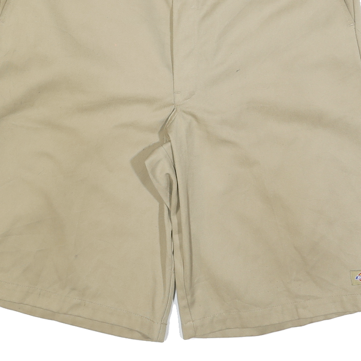 DICKIES Mens Shorts Beige Casual L W36 Cotton Blend Workwear Logo