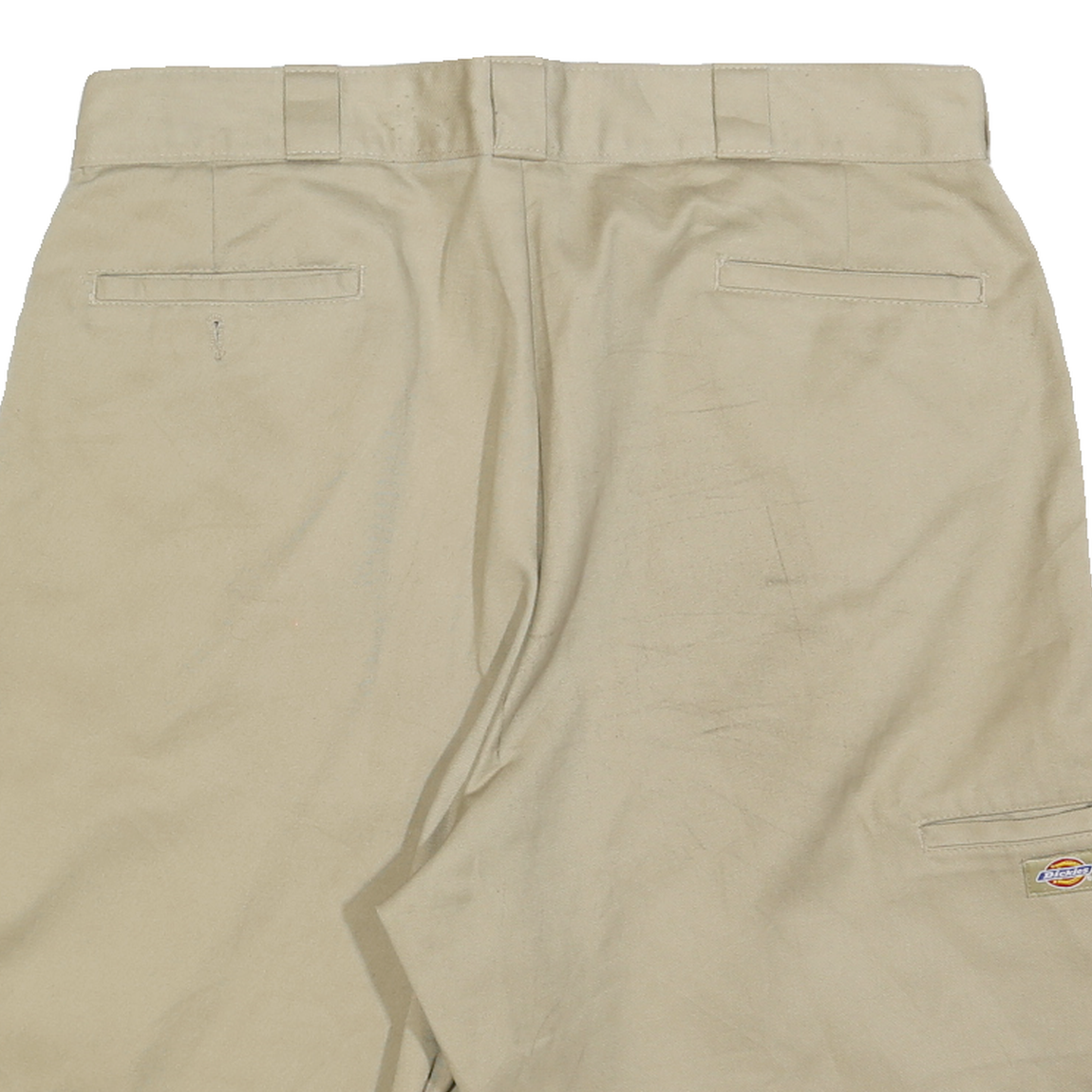 DICKIES Mens Shorts Beige Casual L W36 Cotton Blend Workwear Logo