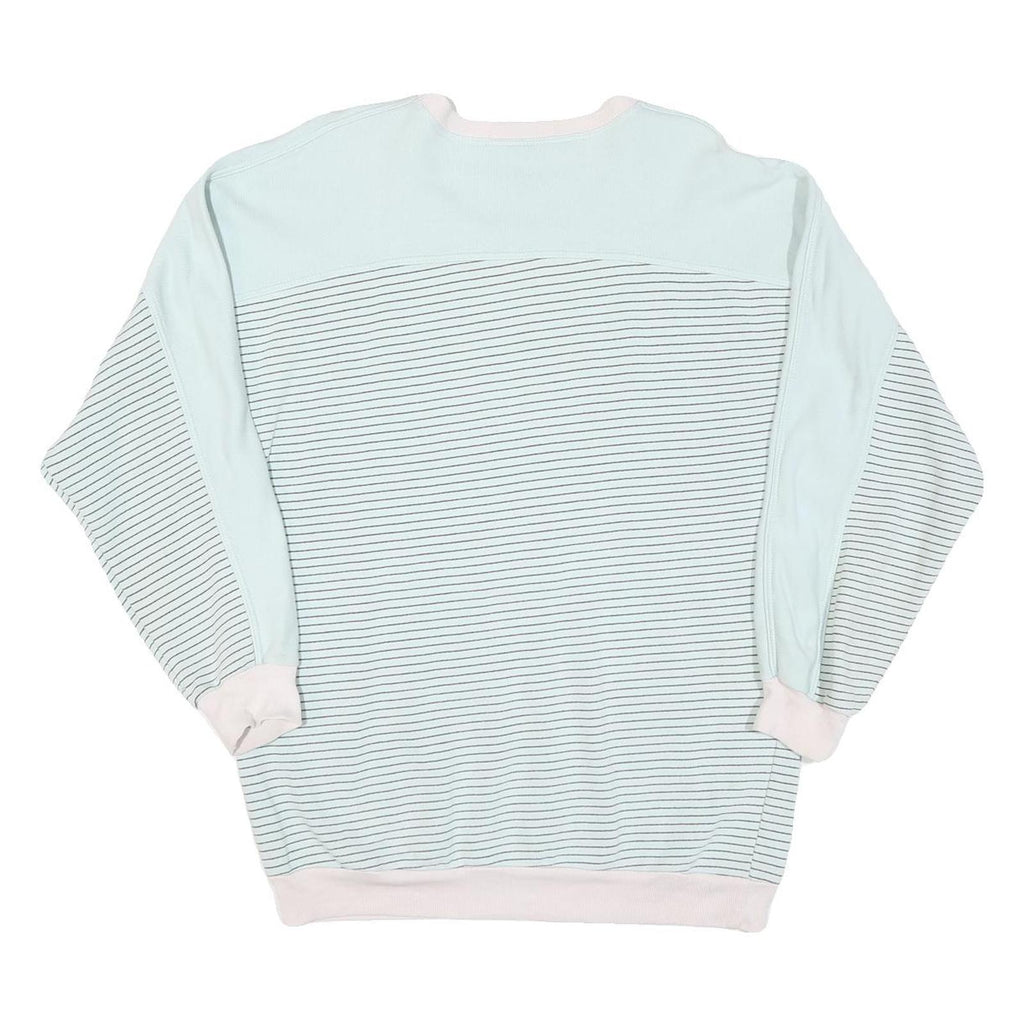 Womens Blue & White Alaska Graphic Crew Neck Sweatshirt M Casual Cotton