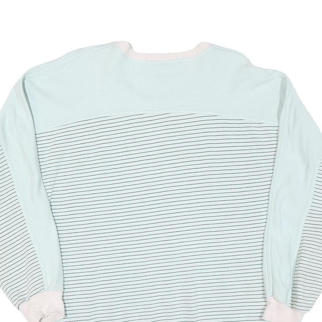 Womens Blue & White Alaska Graphic Crew Neck Sweatshirt M Casual Cotton