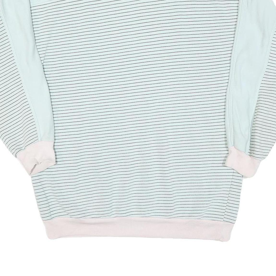 Womens Blue & White Alaska Graphic Crew Neck Sweatshirt M Casual Cotton