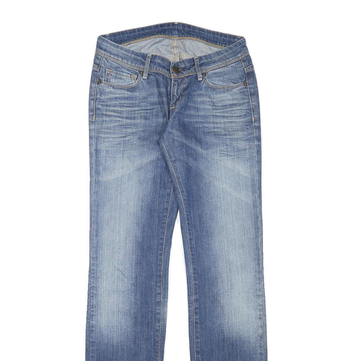 CARHARTT Womens Regular Fit Blue Denim Jeans Zip W27 L32 Classic Cotton Blend