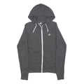 NIKE Womens Grey Hoodie S Full Zip Cotton Blend Casual Sweatshirt