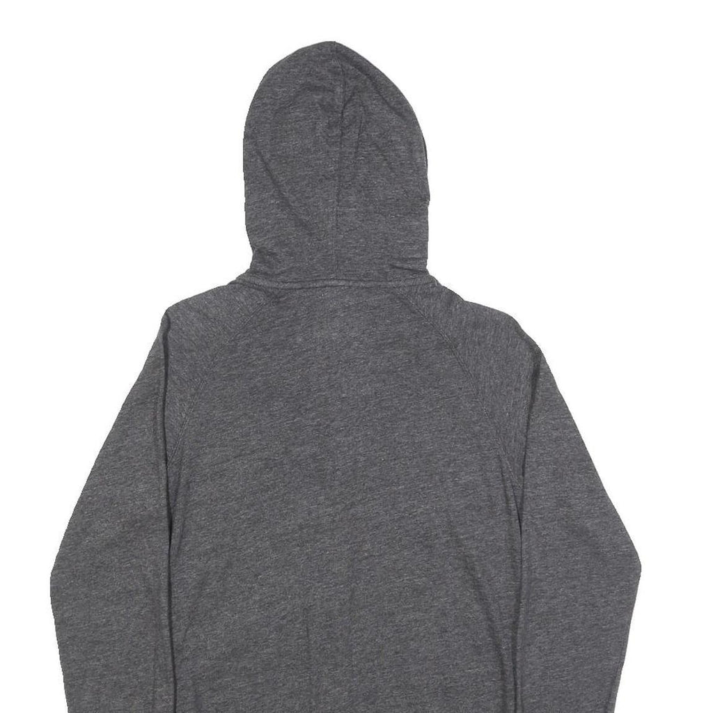 NIKE Womens Grey Hoodie S Full Zip Cotton Blend Casual Sweatshirt