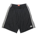 ADIDAS Mens Black Casual Sports Basketball Shorts S W26 Three Stripe