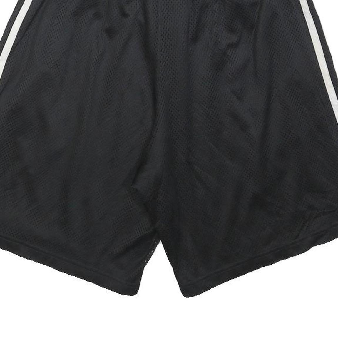 ADIDAS Mens Black Casual Sports Basketball Shorts S W26 Three Stripe