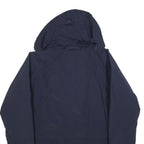 COLUMBIA Womens Navy Blue Outdoor Jacket XL Polyester Blend Zip Hooded Plain