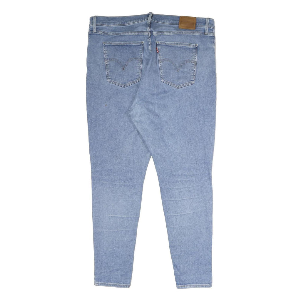 LEVI'S Mile High Super Skinny Big E Womens Jeans Blue Relaxed Skinny Denim Light