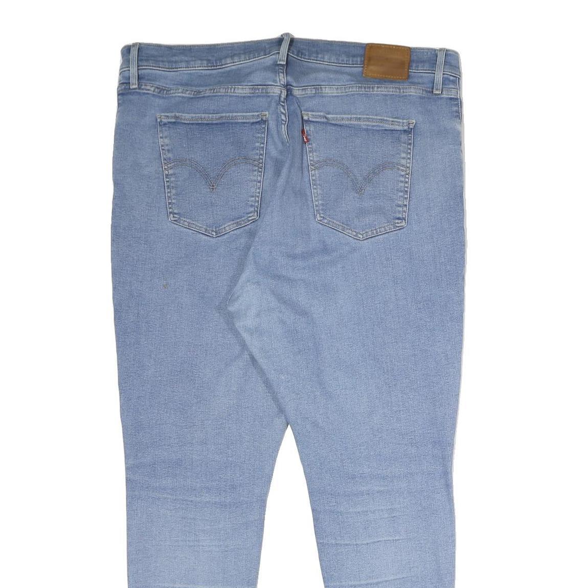 LEVI'S Mile High Super Skinny Big E Womens Jeans Blue Relaxed Skinny Denim Light