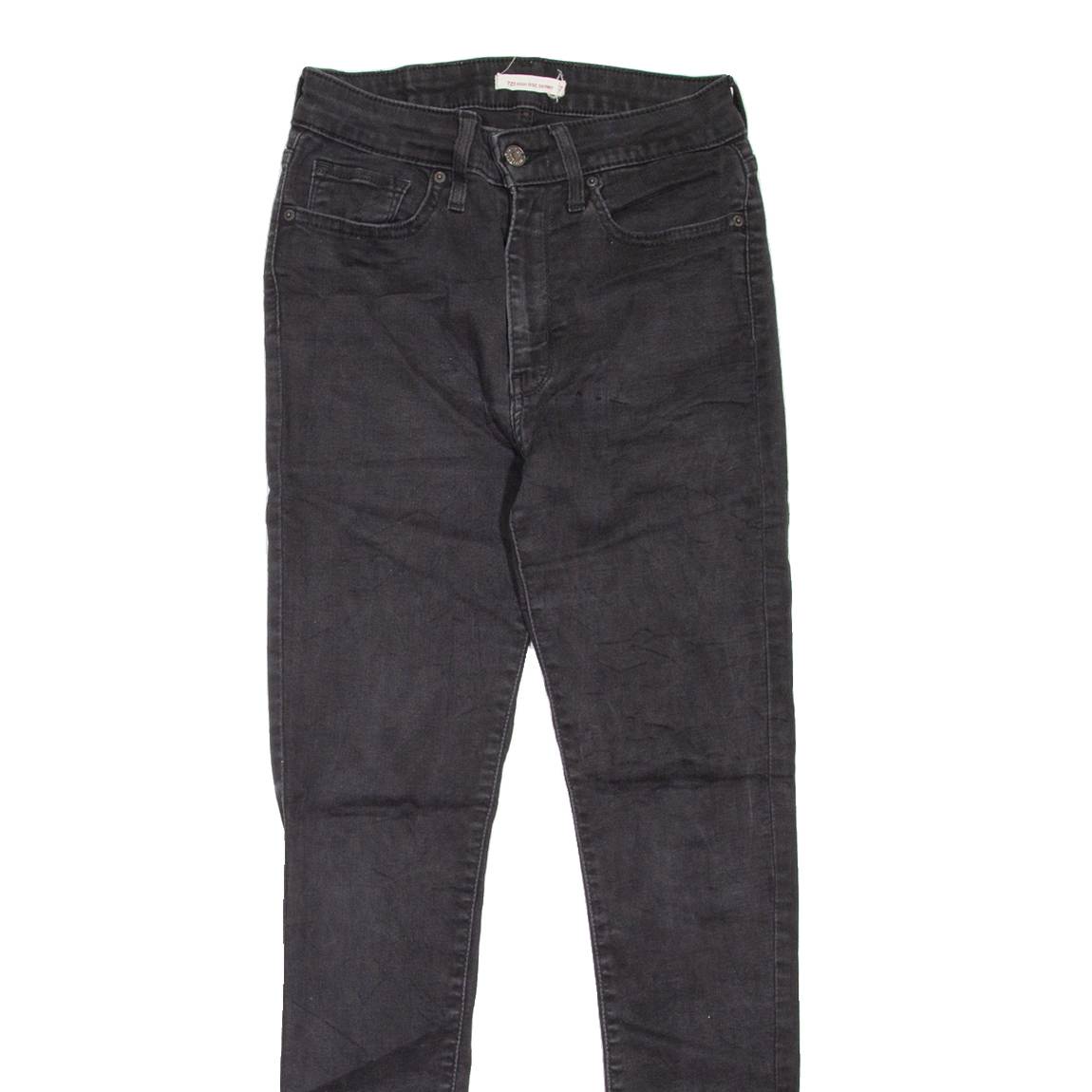 LEVI'S 721 High Rise Womens Jeans Black Slim Skinny W27 L30