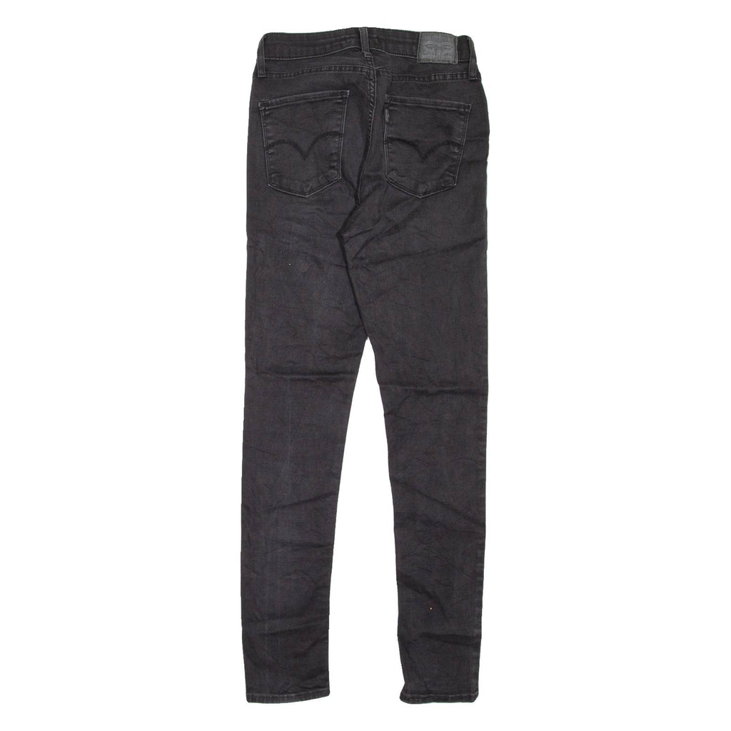 LEVI'S 721 High Rise Womens Jeans Black Slim Skinny W27 L30
