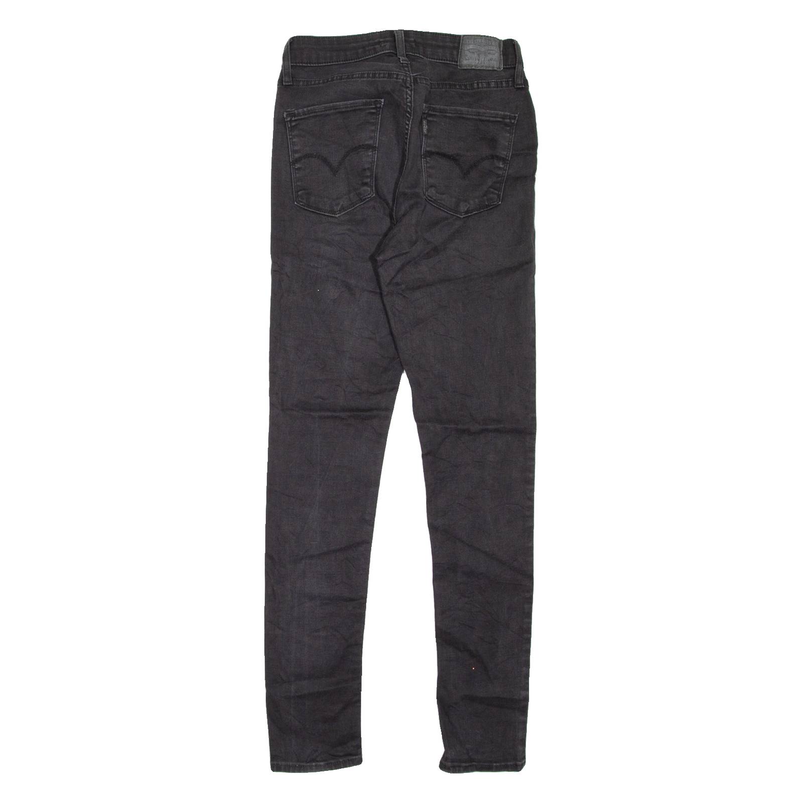 LEVI'S 721 High Rise Womens Jeans Black Slim Skinny W27 L30