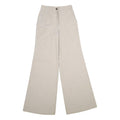 IRIL Womens Cotton Blend Beige Classic Wide-Leg Trousers W26 L36 Casual Comfort