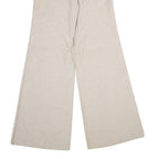 IRIL Womens Cotton Blend Beige Classic Wide-Leg Trousers W26 L36 Casual Comfort