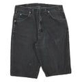 WRANGLER Womens Black Denim Casual Shorts M W32 Cotton Blend