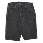 WRANGLER Womens Black Denim Casual Shorts M W32 Cotton Blend