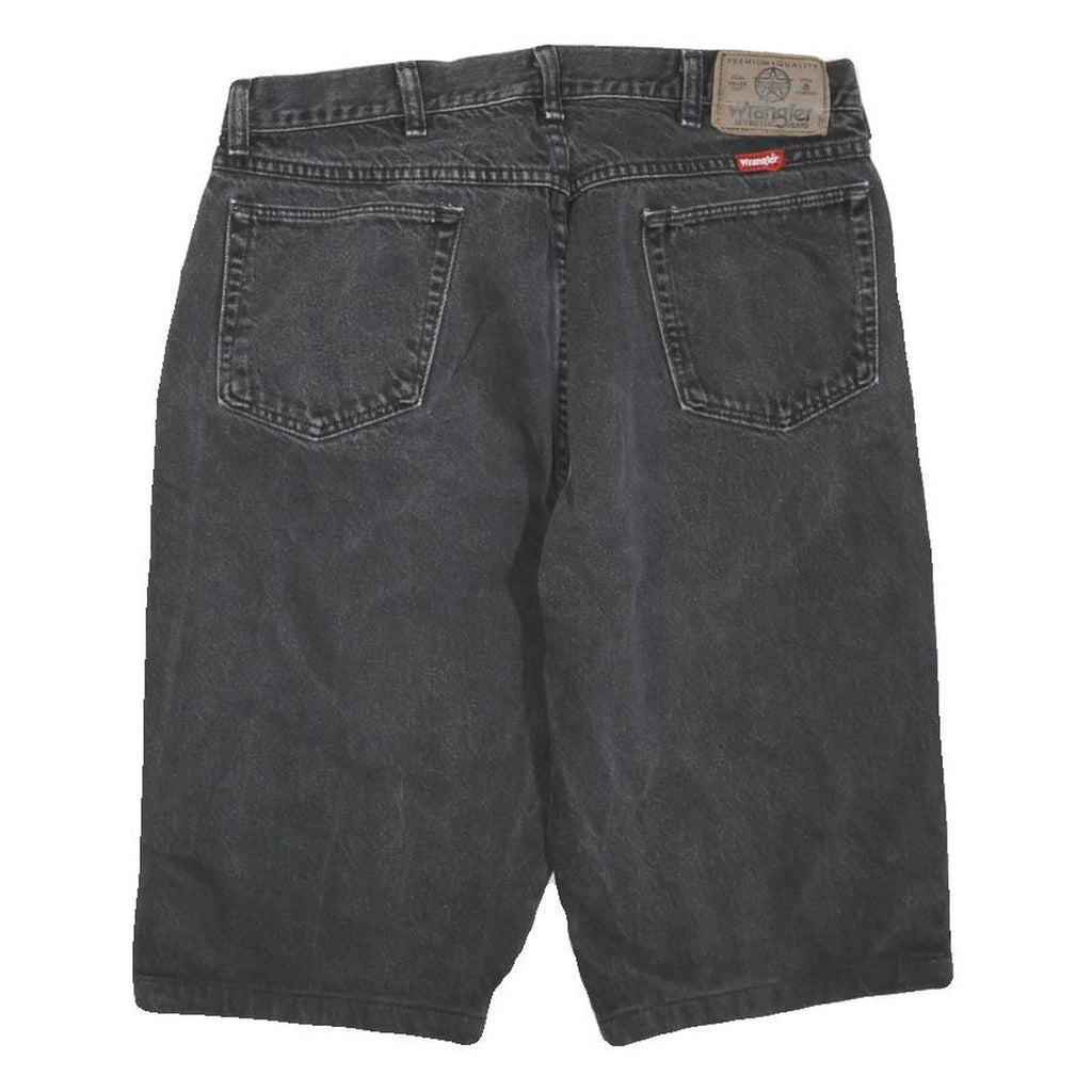 WRANGLER Womens Black Denim Casual Shorts M W32 Cotton Blend