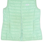JACK WOLFSKIN Womens Green Light Green Quilted Gilet UK 10 Polyester Blend Zip