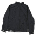 NIKE Womens Black Zip Jacket L Nylon Plain Lightweight Sportswear