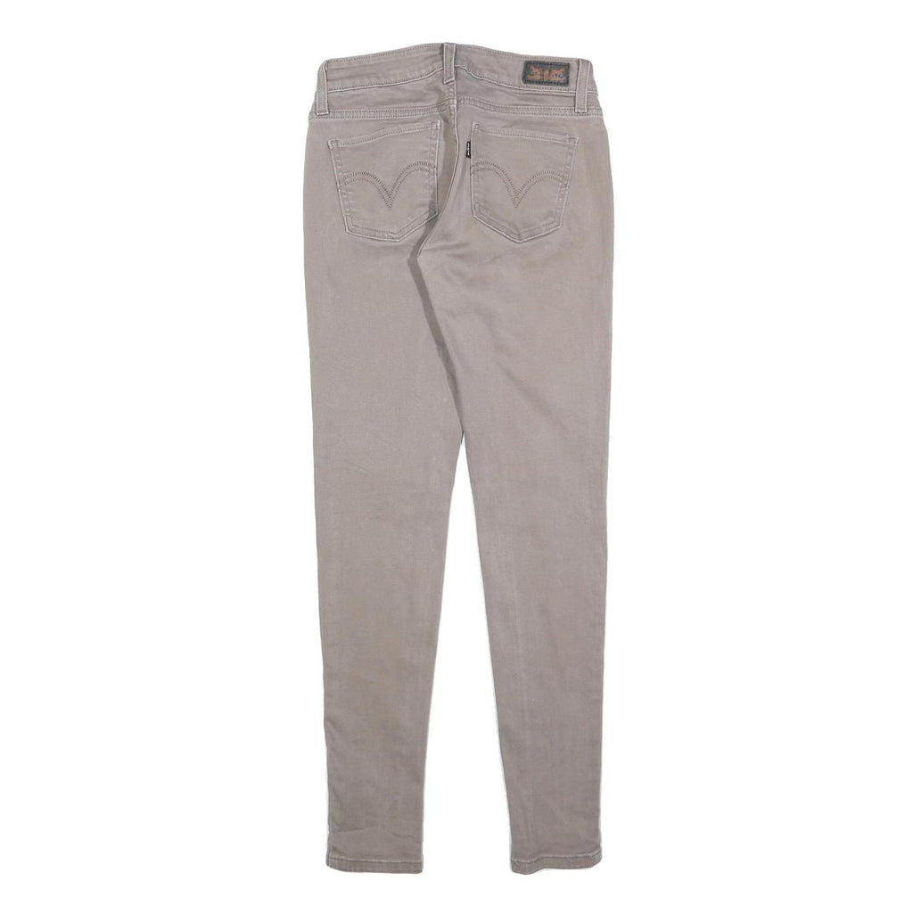 LEVI'S Womens Slim Beige Denim Slim Jeans W27 L29 Stylish Zip Fastening
