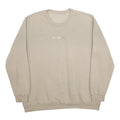 ADIDAS Mens Beige Sweatshirt Crew Neck 2XL Cotton Blend Casual Pullover