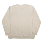 ADIDAS Mens Beige Sweatshirt Crew Neck 2XL Cotton Blend Casual Pullover