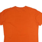 NFL Mens Orange Broncos Football Graphic T-Shirt L Short Sleeve Crew Neck