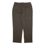 TOMMY HILFIGER Mens Cotton Blend Brown Regular Straight Trousers W38 L32 Casual