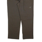 TOMMY HILFIGER Mens Cotton Blend Brown Regular Straight Trousers W38 L32 Casual