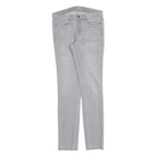 CALVIN KLEIN JEANS Womens Slim Grey Denim Light W28 L32 Slim Fit Zip Closure