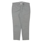 GAP Womens Cotton Blend Black Slim Tapered Trousers W32 L26 Patterned