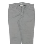 GAP Womens Cotton Blend Black Slim Tapered Trousers W32 L26 Patterned