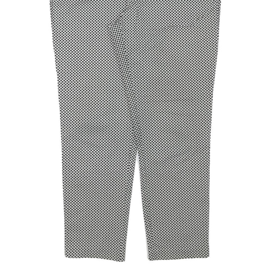 GAP Womens Cotton Blend Black Slim Tapered Trousers W32 L26 Patterned