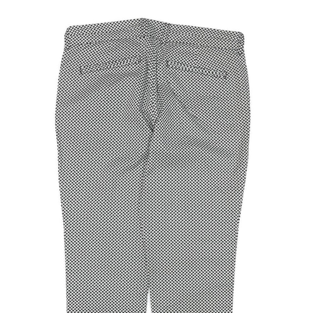 GAP Womens Cotton Blend Black Slim Tapered Trousers W32 L26 Patterned