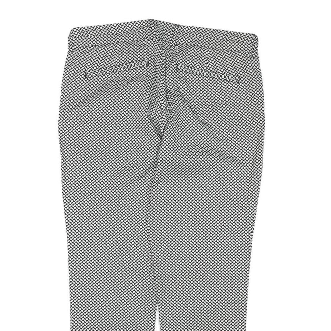 GAP Womens Cotton Blend Black Slim Tapered Trousers W32 L26 Patterned