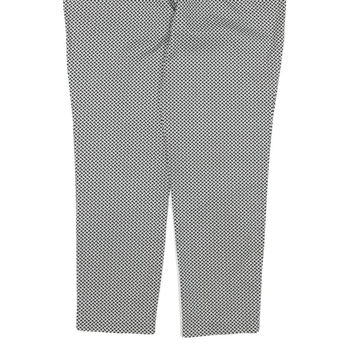 GAP Womens Cotton Blend Black Slim Tapered Trousers W32 L26 Patterned