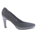 SALVATORE FERRAGAMO Womens Classic Court Shoes Black Polyester UK 6 Elegant