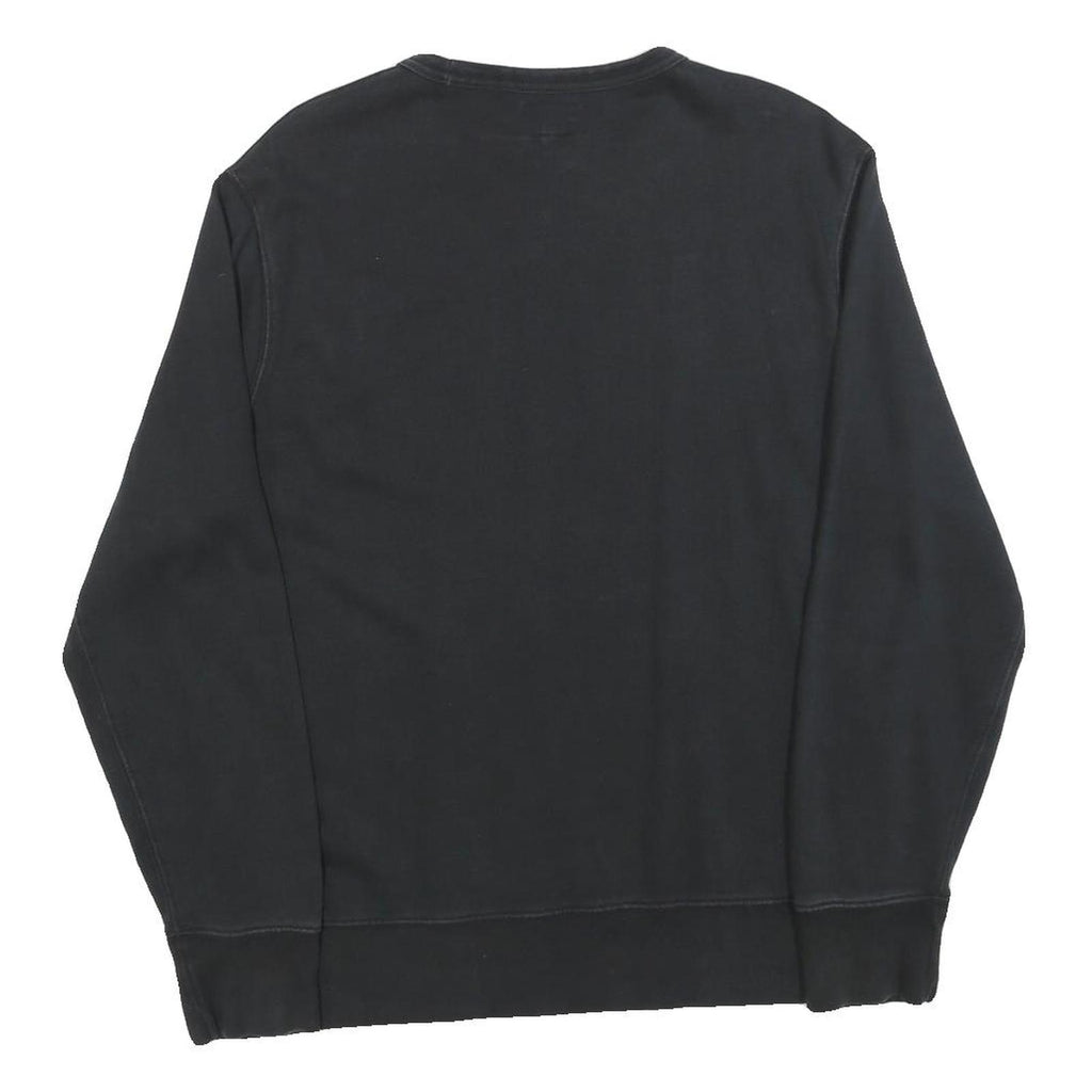 LEVI'S Mens Black Cotton Blend Sweatshirt S Crew Neck Casual Pullover
