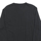 LEVI'S Mens Black Cotton Blend Sweatshirt S Crew Neck Casual Pullover