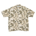 UNTIED Mens Hawaiian Shirt Green Floral L