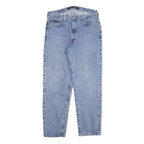 DKNY Mens Regular Fit Blue Denim Classic Jeans W34 L32 Zip Cotton Blend