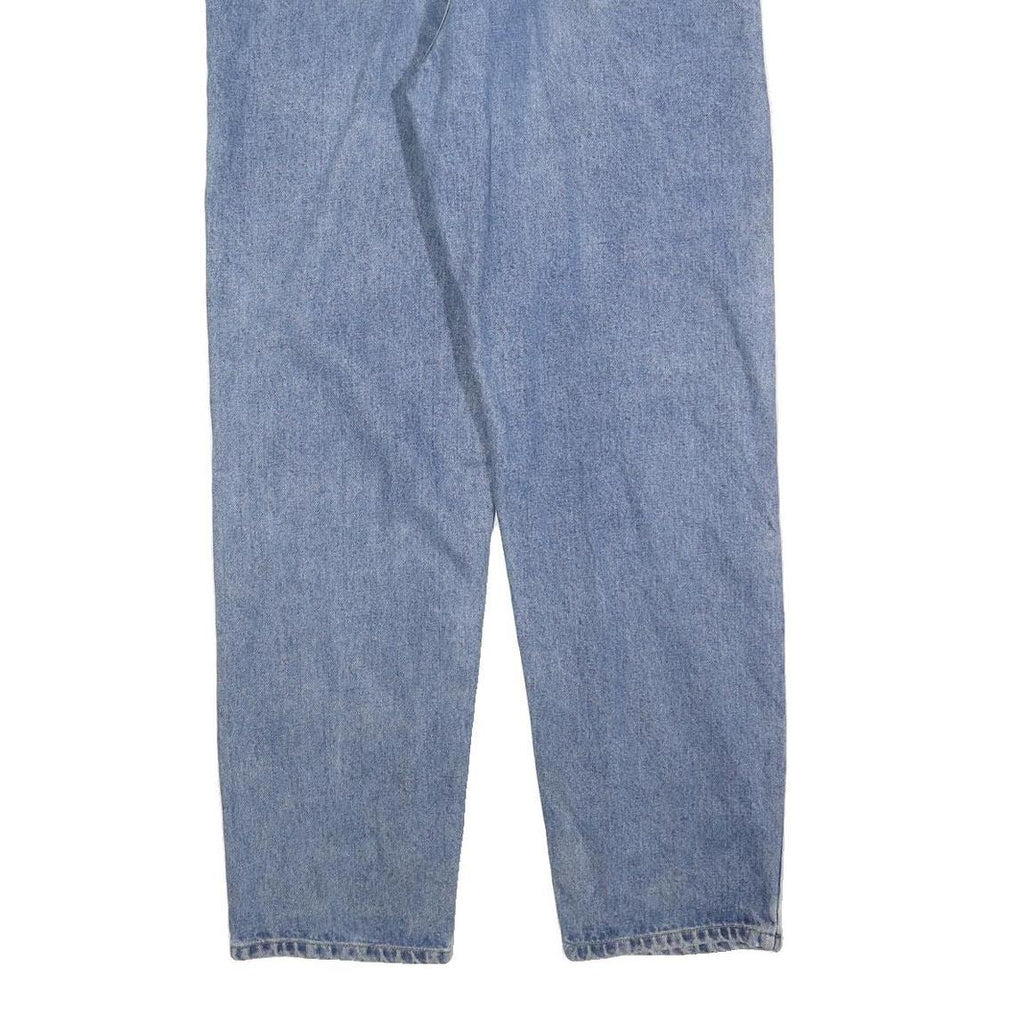 DKNY Mens Regular Fit Blue Denim Classic Jeans W34 L32 Zip Cotton Blend