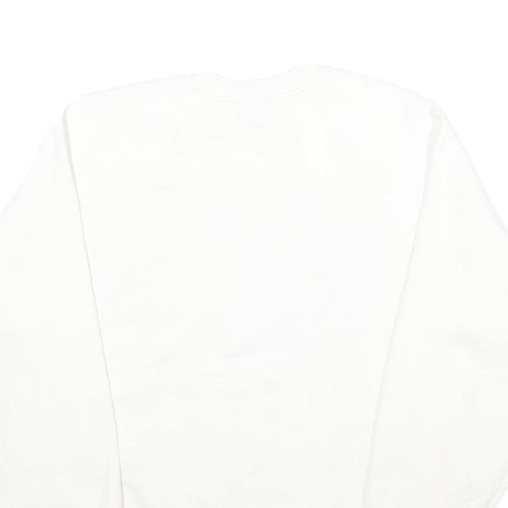 JERZEES Mens White I'm Proud To Be An American Crew Neck XL Printed Sweatshirt