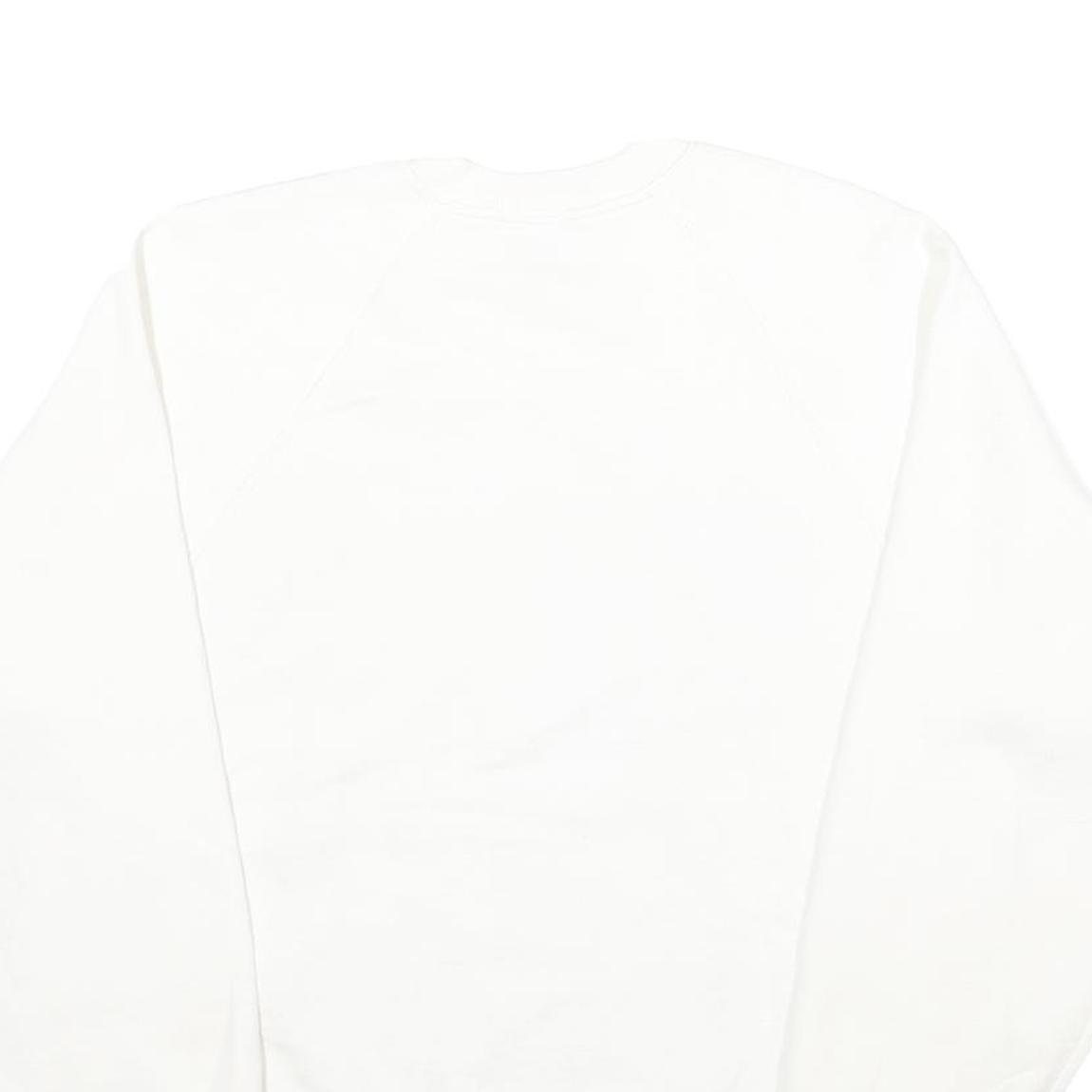 JERZEES Mens White I'm Proud To Be An American Crew Neck XL Printed Sweatshirt