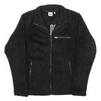 FILA Womens Black Zip Jacket S Polyester Plain Casual Sportswear Outerwear